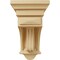 Ekena Millwork 5 1/2"W x 5 1/2"D x 10"H Raised Fluting Corbel, Alder COR05X05X10RAAL - alternate 2
